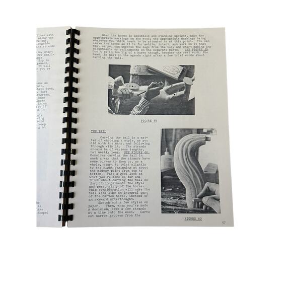 Carousel Horse Wood Carving Instruction Workbook Pattern Ken Hughes 1/3 Size - Picture 10 of 11